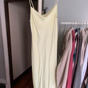 Satin long dress
